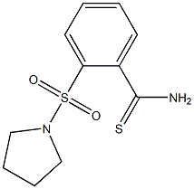 2-(pyrrolidin-1-ylsulfonyl)benzenecarbothioamide Structure