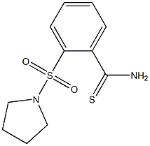 2-(pyrrolidin-1-ylsulfonyl)benzenecarbothioamide,,结构式