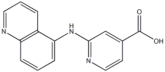 2-(quinolin-5-ylamino)pyridine-4-carboxylic acid|