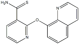 2-(quinolin-8-yloxy)pyridine-3-carbothioamide 结构式