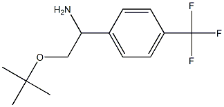 2-(tert-butoxy)-1-[4-(trifluoromethyl)phenyl]ethan-1-amine 化学構造式