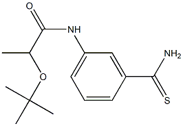 2-(tert-butoxy)-N-(3-carbamothioylphenyl)propanamide 化学構造式