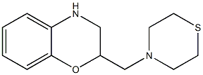 2-(thiomorpholin-4-ylmethyl)-3,4-dihydro-2H-1,4-benzoxazine,,结构式