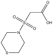 2-(thiomorpholine-4-sulfonyl)acetic acid Structure