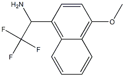 2,2,2-trifluoro-1-(4-methoxynaphthalen-1-yl)ethan-1-amine 结构式