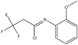2,2,2-trifluoro-N-(2-methoxyphenyl)ethanecarbonimidoyl chloride,,结构式