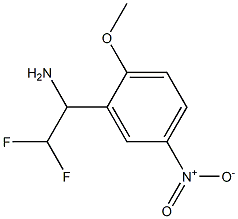 2,2-difluoro-1-(2-methoxy-5-nitrophenyl)ethan-1-amine