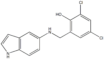 2,4-dichloro-6-[(1H-indol-5-ylamino)methyl]phenol