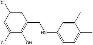  2,4-dichloro-6-{[(3,4-dimethylphenyl)amino]methyl}phenol