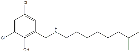 2,4-dichloro-6-{[(7-methyloctyl)amino]methyl}phenol