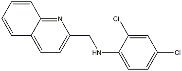 2,4-dichloro-N-(quinolin-2-ylmethyl)aniline Structure