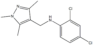 2,4-dichloro-N-[(1,3,5-trimethyl-1H-pyrazol-4-yl)methyl]aniline Structure
