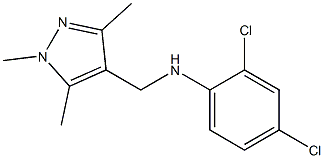 2,4-dichloro-N-[(1,3,5-trimethyl-1H-pyrazol-4-yl)methyl]aniline Struktur