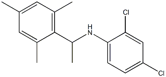 2,4-dichloro-N-[1-(2,4,6-trimethylphenyl)ethyl]aniline 化学構造式