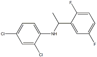 2,4-dichloro-N-[1-(2,5-difluorophenyl)ethyl]aniline Struktur