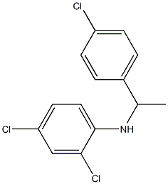2,4-dichloro-N-[1-(4-chlorophenyl)ethyl]aniline