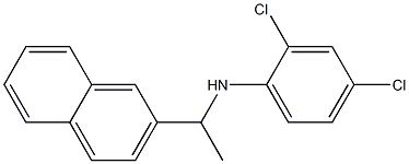 2,4-dichloro-N-[1-(naphthalen-2-yl)ethyl]aniline,,结构式