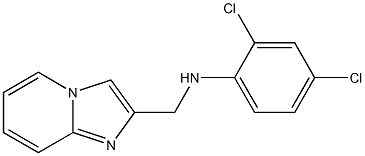 2,4-dichloro-N-{imidazo[1,2-a]pyridin-2-ylmethyl}aniline 化学構造式