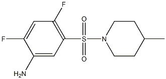 2,4-difluoro-5-[(4-methylpiperidine-1-)sulfonyl]aniline