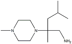 2,4-dimethyl-2-(4-methylpiperazin-1-yl)pentan-1-amine Struktur