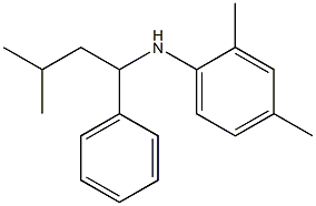 2,4-dimethyl-N-(3-methyl-1-phenylbutyl)aniline|