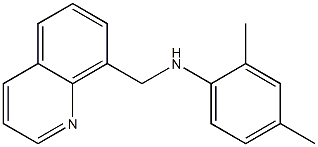 2,4-dimethyl-N-(quinolin-8-ylmethyl)aniline Struktur