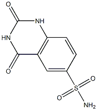 2,4-dioxo-1,2,3,4-tetrahydroquinazoline-6-sulfonamide Struktur