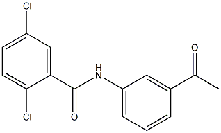 2,5-dichloro-N-(3-acetylphenyl)benzamide Structure