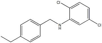 2,5-dichloro-N-[(4-ethylphenyl)methyl]aniline Structure