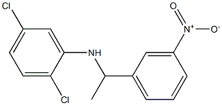 2,5-dichloro-N-[1-(3-nitrophenyl)ethyl]aniline,,结构式