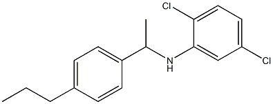 2,5-dichloro-N-[1-(4-propylphenyl)ethyl]aniline Struktur