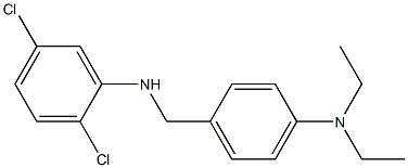 2,5-dichloro-N-{[4-(diethylamino)phenyl]methyl}aniline Structure