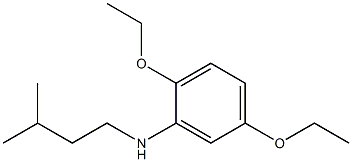 2,5-diethoxy-N-(3-methylbutyl)aniline,,结构式