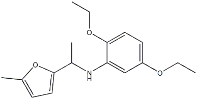 2,5-diethoxy-N-[1-(5-methylfuran-2-yl)ethyl]aniline 结构式