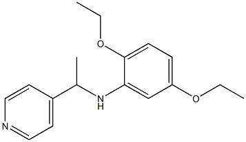 2,5-diethoxy-N-[1-(pyridin-4-yl)ethyl]aniline