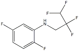 2,5-difluoro-N-(2,2,3,3-tetrafluoropropyl)aniline 化学構造式
