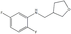 2,5-difluoro-N-(oxolan-3-ylmethyl)aniline 化学構造式