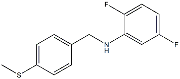 2,5-difluoro-N-{[4-(methylsulfanyl)phenyl]methyl}aniline 化学構造式