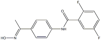 2,5-difluoro-N-{4-[(1E)-N-hydroxyethanimidoyl]phenyl}benzamide Structure