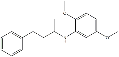 2,5-dimethoxy-N-(4-phenylbutan-2-yl)aniline 结构式