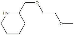2-[(2-methoxyethoxy)methyl]piperidine 化学構造式