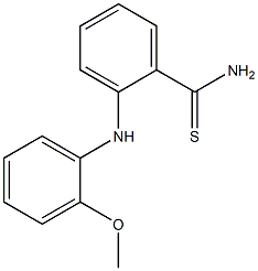 2-[(2-methoxyphenyl)amino]benzene-1-carbothioamide,,结构式