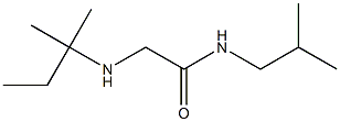 2-[(2-methylbutan-2-yl)amino]-N-(2-methylpropyl)acetamide 化学構造式