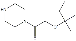 2-[(2-methylbutan-2-yl)oxy]-1-(piperazin-1-yl)ethan-1-one,,结构式