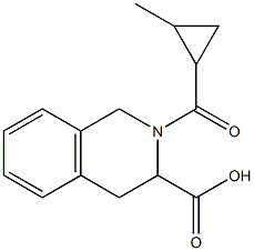 2-[(2-methylcyclopropyl)carbonyl]-1,2,3,4-tetrahydroisoquinoline-3-carboxylic acid|