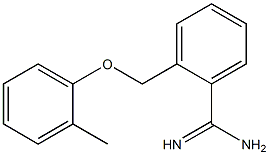 2-[(2-methylphenoxy)methyl]benzenecarboximidamide,,结构式