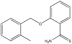 2-[(2-methylphenyl)methoxy]benzene-1-carbothioamide,,结构式