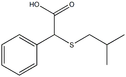 2-[(2-methylpropyl)sulfanyl]-2-phenylacetic acid 结构式