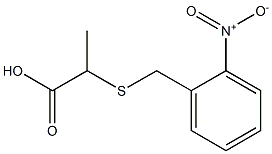2-[(2-nitrobenzyl)thio]propanoic acid,,结构式