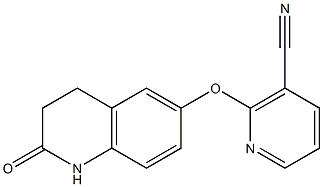 2-[(2-oxo-1,2,3,4-tetrahydroquinolin-6-yl)oxy]nicotinonitrile,,结构式